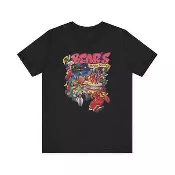 230 г/м2 100% хлопок Fatty Bears Birthday Surprise 90S Pc Retro Style Cover Art Unisex Jersey Short Sleeve Футболка ностальгическая Отличный подарок для коллекционера геймеров XXS чёрный