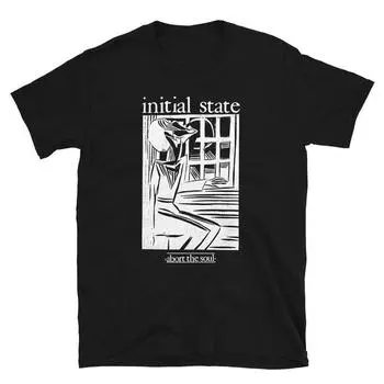 230 г/м2 100% хлопок Исходное состояние Abort The Soul Shirt XXS чёрный