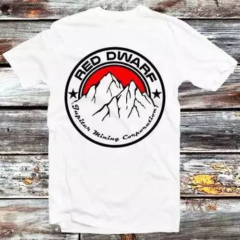230 г/м2 100% хлопок Красный карлик Юпитер добыча ретро 80-х годов ТВ-шоу футболка винтаж ретро крутой подарок мужской женский унисекс мультфильм аниме топ футболка B556 XXS белый