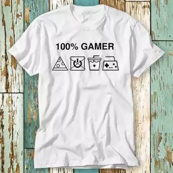230 г/м 100% хлопок 100 процентов геймер без стирки пицца онлайн игровая консоль футболка топ дизайн унисекс женская мужская футболка ретро мода винтажная рубашка S849 XXS белый
