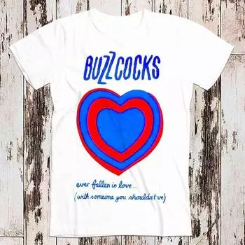 230 г/м 100% хлопок Buzzcocks Ever Fallen In Love футболка мем подарок смешная футболка винтажная унисекс геймер культовый фильм музыка мужская женская взрослая футболка 8037 XXS белый