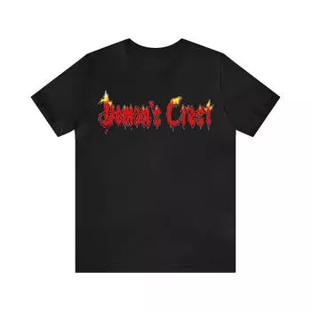 230 г/м 100% хлопок Demon S Crest Snes ретро-стиль 90-х годов видеоигра Pixel Art унисекс футболка XXS чёрный