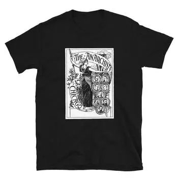 230 г/м 100% хлопок Футболка «Анархисты Чикаго» XXS чёрный