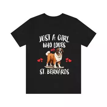 230 г/м 100% хлопок Футболка с изображением собаки породы сенбернар, футболка для любителей собак, футболка с изображением собаки сенбернар, подарок для малышей и младенцев XXS чёрный