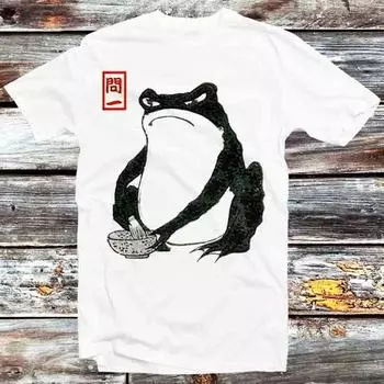 230 г/м 100% хлопок Matsumoto Hoji японская лягушка звезда футболка винтаж ретро крутой подарок мужская женская унисекс мультфильм аниме топ футболка B993 XXS белый