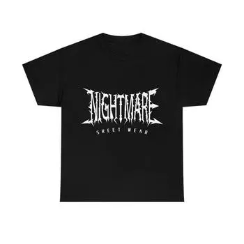 230 г/м 100% хлопок Nightmare Street Wear плотная хлопковая футболка XXS чёрный