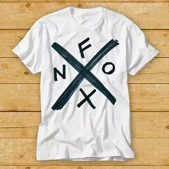 230 г/м 100% хлопок Nofx Music Punk Band Oxxo Game футболка культовый фильм ретро винтажный топ футболка 2453 XXS белый