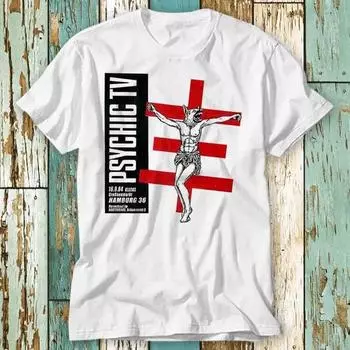 230 г/м 100% хлопок Psychic Tv Music Band Force The Hand Of Change панк футболка топ дизайн унисекс женская мужская футболка ретро мода винтажная рубашка S799 XXS белый