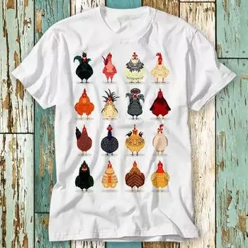 230 г/м 100% хлопок симпатичная футболка с надписью «Курицы в моем сознании» топ-дизайн унисекс женская мужская футболка ретро модная винтажная рубашка S886 XXS белый