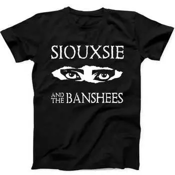 230 г/м 100% хлопок Siouxsie And The Banshees Music Подарочная черная футболка B199 XXS чёрный