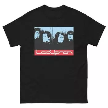 230 г/м 100% хлопок Synth Pop Band Мужская классическая футболка XXS чёрный