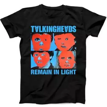 230 г/м 100% хлопок Talking Heads Remain In Light Punk Rock ограниченный тираж подарочная черная футболка B77 XXS чёрный