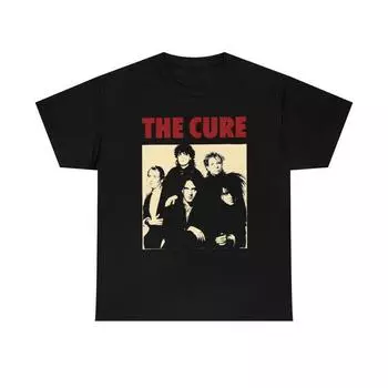 230 г/м 100% хлопок The Cure 1990 New Wave футболка унисекс XXS чёрный