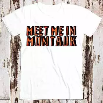 230 г/м 100% хлопок Встреть меня в Монтоке Вечное сияние чистого разума футболка супер крутая женская футболка унисекс нового поколения 8350 XXS белый