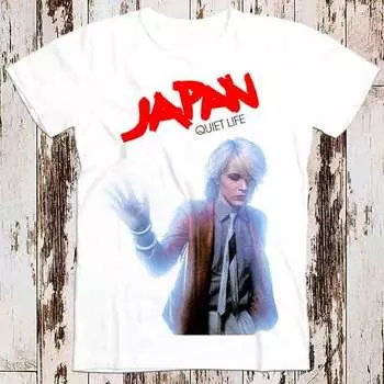 230 г/м 100% хлопок Япония Sylvian Quiet Life Synth бестселлер футболка музыка ретро топ футболка подарок крутой унисекс 8554 XXS белый