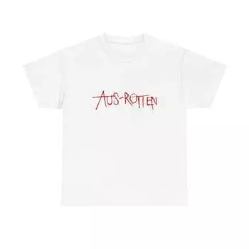 230 Gsm 100% Cotton Aus Rotten Tee Shirt Anarchist Crust Hardcore Unisex Shirt 5 Colorways XXS белый