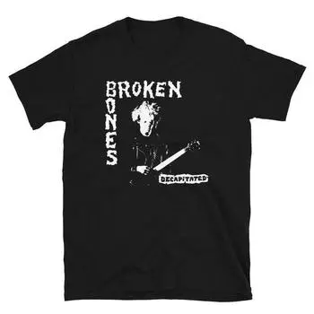 230 Gsm 100% Cotton Broken Bones Decapitated Shirt XXS чёрный
