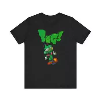 230 Gsm 100% Cotton Bug Sega Saturn Pc 90S Retro Style Coer Art Unisex Jersey Short Sleeve Tee Nostalgic Great Gift For Gamers And Collectors XXS чёрный