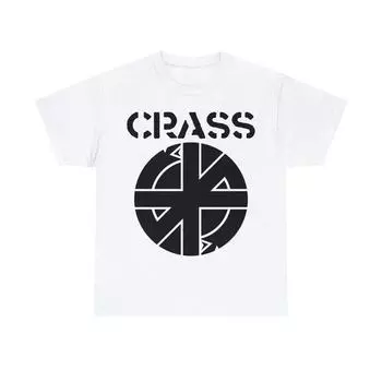 230 Gsm 100% Cotton Crass T Shirt Anarcho Punk Mdc Subhumans Amebix Flux Of Pink Indians Conflict Poison Girls Unisex Heavy Cotton T Shirt S 5Xl XXS белый