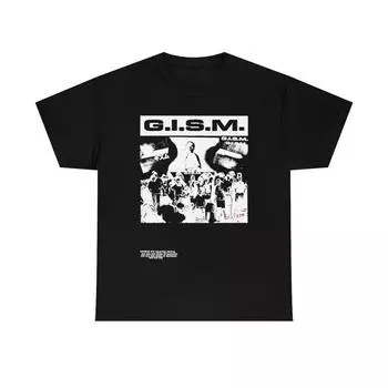 230 Gsm 100% Cotton Gism Tee Shirt Unisex Old School Japanese Hardcore Crustcore XXS чёрный