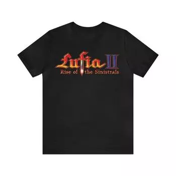 230 Gsm 100% Cotton Lufia 2 Rise Of The Sinistrals Snes Video Game Pixel Art Unisex T Shirt XXS чёрный