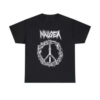 230 Gsm 100% Cotton Nausea T Shirt Punk Anti Climax Conflict Disrupt Icons Of Filth Extreme Noise Terror Doom Aus Rotten Unisex Heavy Cotton T Shirt XXS чёрный