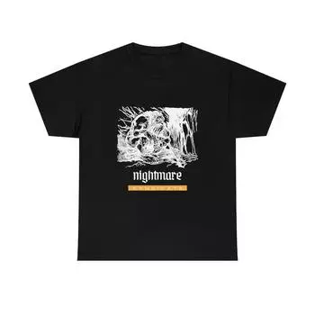 230 Gsm 100% Cotton Nightmare Syndicate Heavy Cotton Tee XXS чёрный