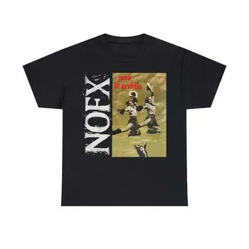 230 Gsm 100% Cotton Nofx T Shirt Punk In Drublic Rancid Pennywise Face To Face The Vandals Lagwagon Bad Religion Guttermouth Unisex Heavy Cotton T Shi XXS чёрный
