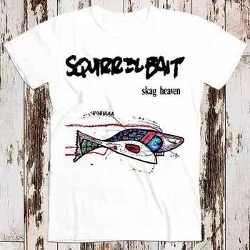 230 Gsm 100% Cotton Squirrel Bait Skag Heaven Tee Top Vintage Gift Retro Cool Unisex Ladies T Shirt 8354 XXS белый
