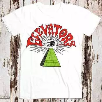 230 Gsm 100% Cotton The 13Th Floor Elevators Myth Music 80S Rock Punk Best Seller T Shirt Music Retro Top Tee Gift Cool Unisex 8634 XXS белый