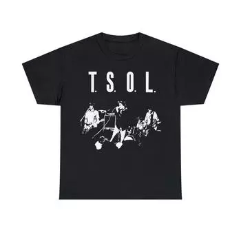 230 Gsm 100% Cotton Tsol T Shirt Socal Hardcore Punk Adolescents Agent Orange Circle Jerks Germs Black Flag Social Distortion Heavy Cotton T Shirt XXS чёрный