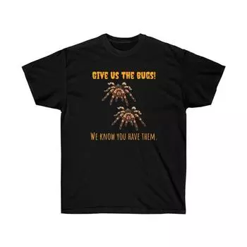 230 Gsm 100% Cotton Two Tarantulas Funny Unisex Ultra Cotton Tee XXS чёрный