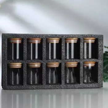 230 мл круглые прозрачные стеклянные бутылки для хранения дома Банки для хранения с бамбуковыми крышками