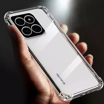 23127PN0CC Thickened Airbag Shockproof Clear Soft Tpu Phone Case For Xiaomi 14 case 5g Transparent Back Cover 6.36 For Mi 14 For Xiaomi 14 5G чистый