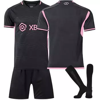 2324 Интер-Майами, выездные футбольные майки, шорты, носки, комплект, новый сезон, шорты, носки, размеры для взрослых, наряды L