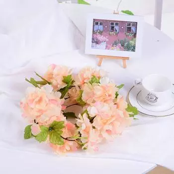 235 см искусственные цветы вишни подвесная гирлянда из ротанга венок свежий прекрасный искусственный цветок растение лоза домашний садовый декор