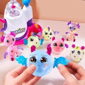 236 шт./компл. DIY Sticky Ball Doll Toys Kit с надувным устройством для шариков 102 воздушных шара 118 аксессуаров для украшения 90 наклеек с эмоциями Набор для изготовления мультяшных воздушных шаров set