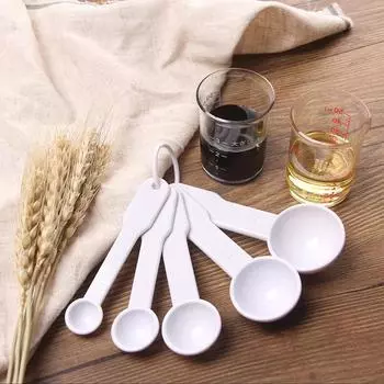 236AAA 5-в-1 Кухонная мерная ложка: Многофункциональный инструмент для выпечки, соли, сухого молока