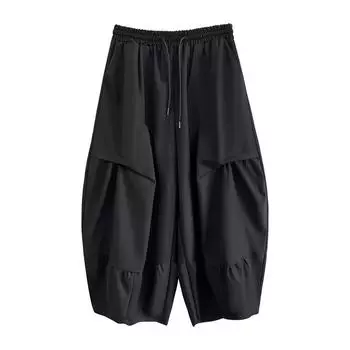 2377 Men s Japanese Straight-Leg Loose Slimming Harem Pants One Size