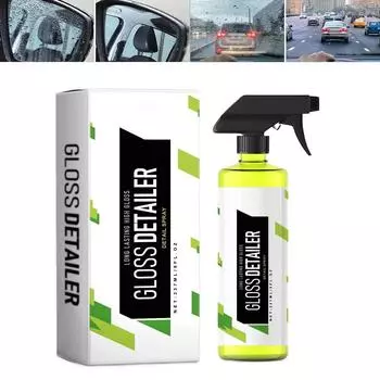 237 мл алмазного очистителя для стекол, очиститель для стекол - не оставляет разводов, безопасен для тонировки, антидождевой спрей для чистки стекол всех транспортных средств One Size