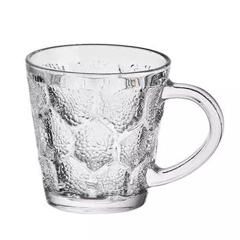 238 мл/308 мл Алмазная кружка Кофейные чашки с ручкой Рельефные стеклянные напитки Бутылка для воды для кухни и дома Посуда для напитков Чашки Кофейные кружки with handle