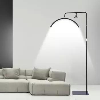 238 светодиодов, 23-дюймовый U-образный напольный светильник, белый/теплый/нейтральный, 10 уровней регулировки яркости чёрный