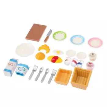 23/31 шт./комплект 1:12 Миниатюрная кукольная посуда Игрушки для еды Аксессуары для кастрюль Вилка