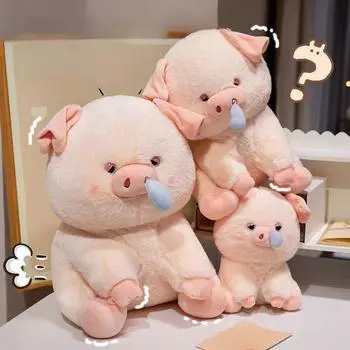 23/35/45 см имитация животных с растягивающейся носовой слизью свинья пушистая кукла милая сопливая свинья плюшевая игрушка детские подарки на день рождения декор 23cm