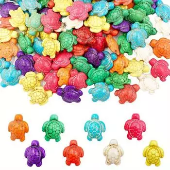 23/46 шт. бусины в виде черепахи, синтетический камень, морская тема, резьба по морским животным, свободный интервал, бусины-сокровища, сделай сам, браслет, ожерелье, серьги 23pcs