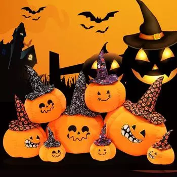 23-60 см Хэллоуин тыква плюшевые подушки-овощи куклы ужасы шляпа волшебника Cushaw форма подушки игрушки день рождения рождественские подарки about 20cm