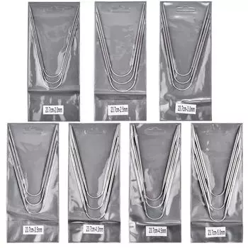 23,7 см спицы для вязания свитера, кольцевые спицы из нержавеющей стали, наборы для плетения круговых спицами, инструмент для вязания своими руками, ширина 2–5 мм