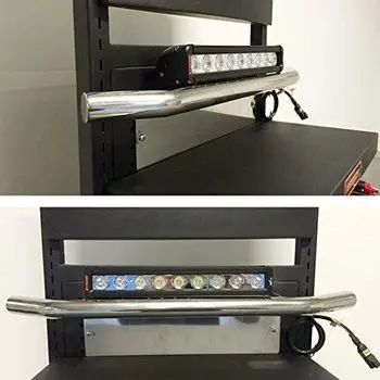 23 Автомобильный Передний Бампер Кронштейн Держатель Номерного Знака Дуга Безопасности Крепление Светодиодная Фара Внедорожный Серебристый Хром Универсальный