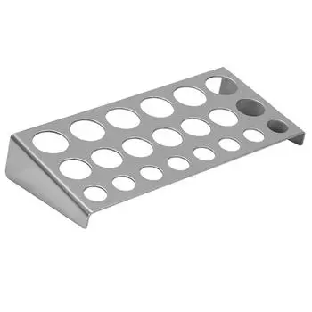23 Holes Tattoo Pigment Ink Cap Cup Holder Stainless Steel Shelf Stand Tip Supply Tools Beauty