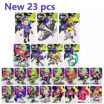 23 карты Amiibo NFC для серийной игры Switch Splatoon2/3